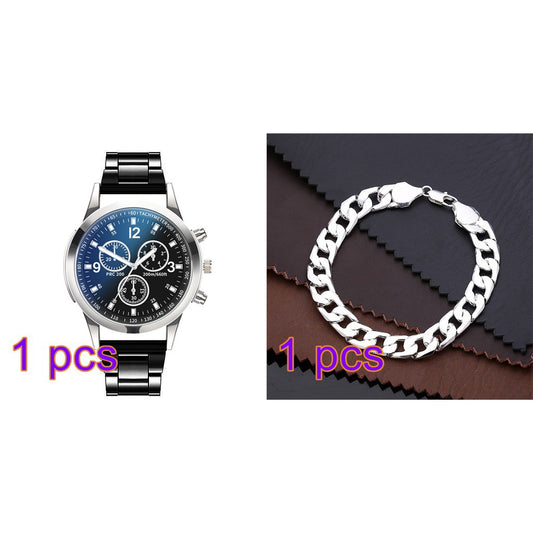 Reloj de Alta Calidad y Pulsera a Juego para Hombres con Estilo